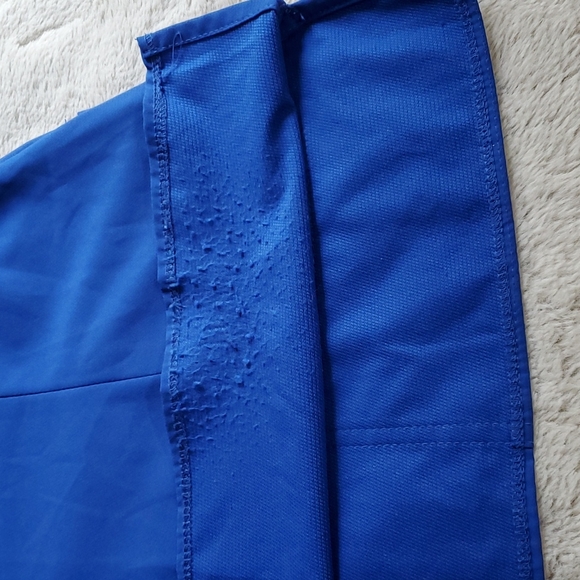 (3408) MED COUTURE 4-Ever Flex Keyhole Neckline Impact Top-Royal Blue-EUC-Sz S - Picture 12 of 14